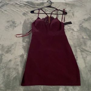Burgundy formal dress
